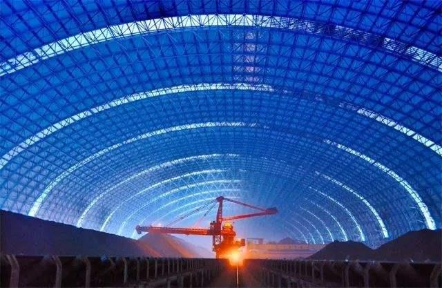 荆门亿优钢构工程师为您解析原料场封闭技术的特点和类型